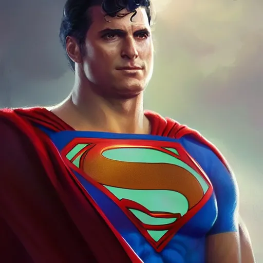 Image similar to portrait of a danni devito as superman by greg rutkowski, highly detailed portrait, digital painting, artstation, concept art, smooth, sharp foccus ilustration, artstation hq