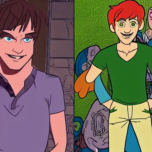 Prompt: multiverse shaggy rogers
