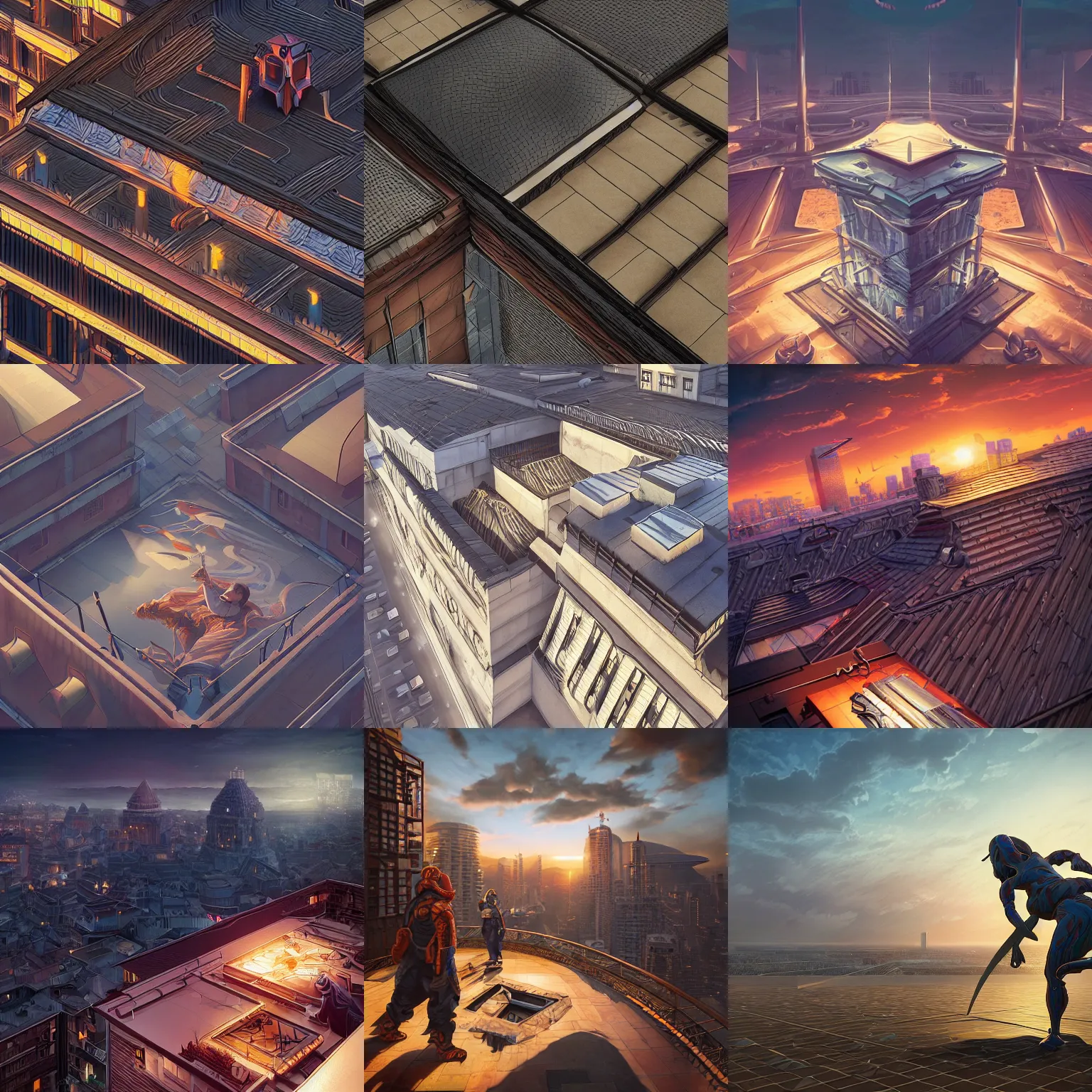 Prompt: webdesign icon for flat roof top, intricate, epic lighting, cinematic composition, hyper realistic, 8k resolution, unreal engine 5, by Artgerm, tooth wu, dan mumford, beeple, wlop, rossdraws, James Jean, Andrei Riabovitchev, Marc Simonetti, yoshitaka Amano, Artstation