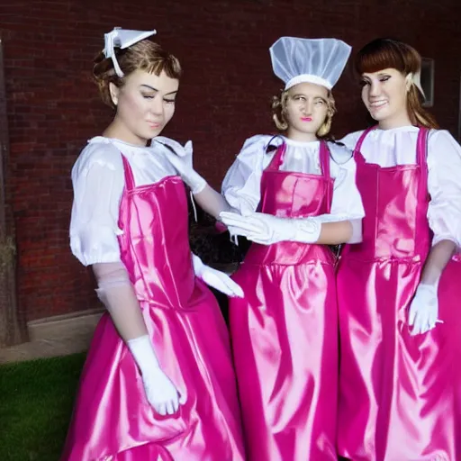Image similar to maids wearing plastic dresses