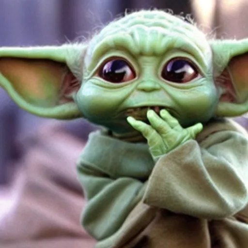 Image similar to baby yoda as a senator