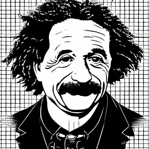 Image similar to portrait of albert einstein by laurie greasley, cg society