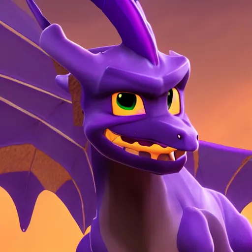 Image similar to Spyro the dragon as a human 8k Hyper realistic unreal engine