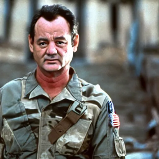 Prompt: bill murray in universal soldiers