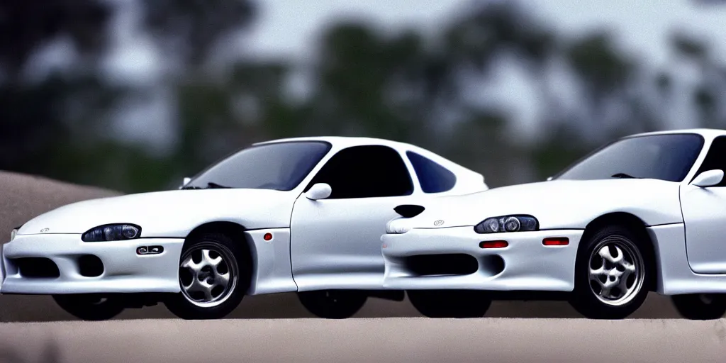 Image similar to The Fast and the Furious, 2001, Toyota Supra, 1994, 1995, 1996, 1997, 1998, Hot Wheels, cinematic, 8k, depth of field, bokeh.