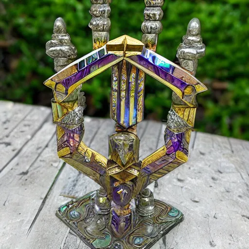 Image similar to ornate bismuth longsword