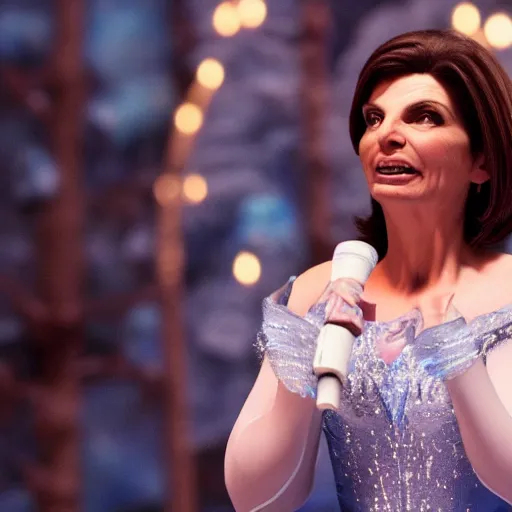 Image similar to laura boldrini singing let it go, disney, frozen, still from movie