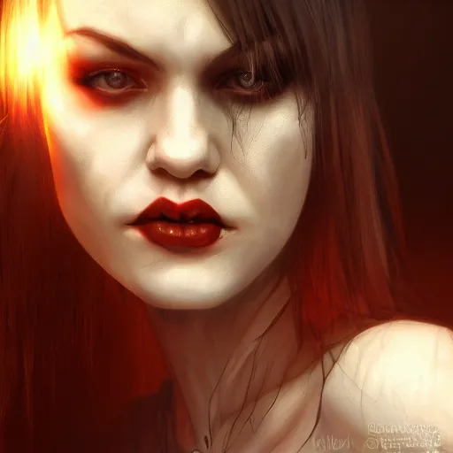 Image similar to vampire lzzy hale, realistic character concept, medium shot, fun pose, comic book, illustration, slender symmetrical face and body, artstation, cinematic lighting, hyperdetailed, cgsociety, 8k, high resolution, Charlie Bowater, Tom Bagshaw, single face, insanely detailed and intricate, beautiful, vfx, postprocessing