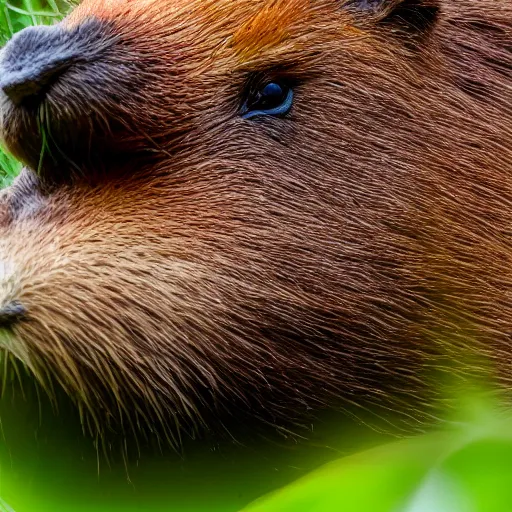 Image similar to photo of capybara eating a gpu, highly detailed, high quality, hd, 4 k, 8 k, canon 3 0 0 mm, professional photographer, 4 0 mp, lifelike, top - rated, award winning, realistic, sharp, no blur, edited, corrected, trending