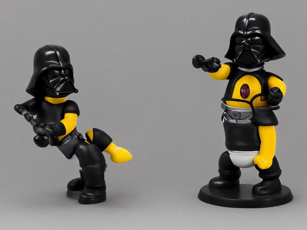 Prompt: homer simpson as darth vader figurine, 8K HD, photo studio shot, bokeh, depth of field, fstop 1.2