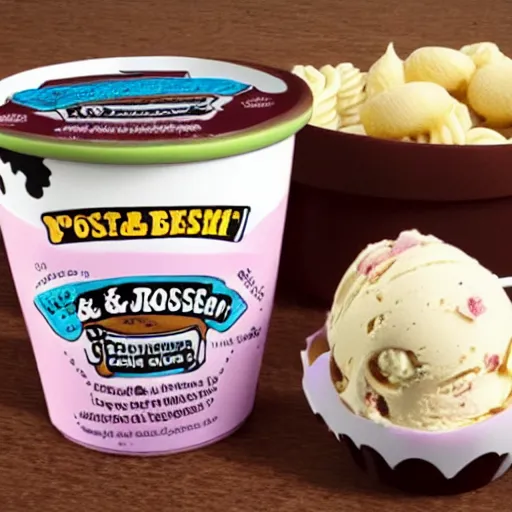 Image similar to pasta rose flavoured ben and jerry's ice cream