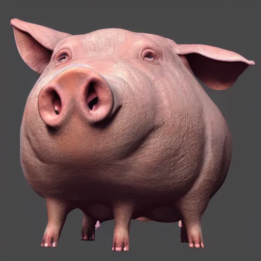 Prompt: An ancient pig, rendered by Antoine Verney-Carron and J. Lesaffre, trending on artstation, 4k, 8k, artstation 3d render, artstation 3d, artstation graphics, artstation lighting