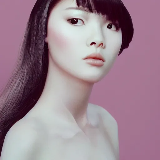 Image similar to photo of young woman by hsiao - ron cheng