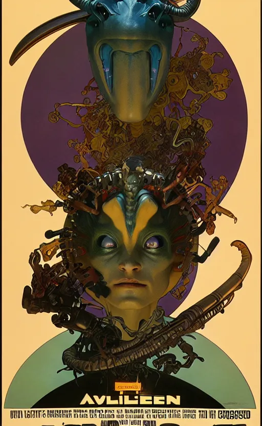 Image similar to exquisite imaginative alien creature poster art, movie art, by lucusfilm, weta studio, alphonso mucha, james jean, frank frazetta, 8 k, denoised