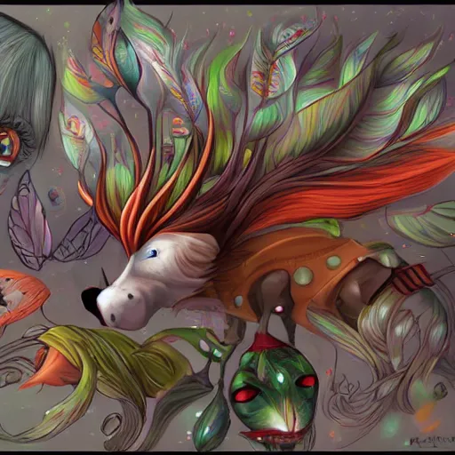 Image similar to Art trending on the front page of deviantart