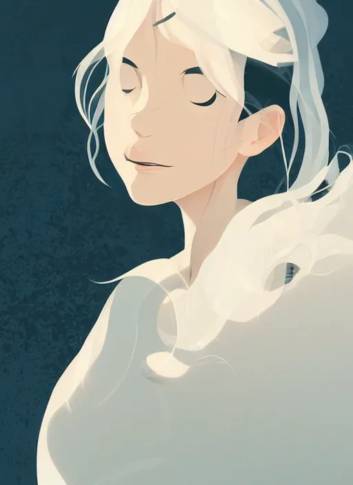 Image similar to a ghost. clean cel shaded vector art. shutterstock. behance hd by lois van baarle, artgerm, helen huang, by makoto shinkai and ilya kuvshinov, rossdraws, illustration, art by ilya kuvshinov