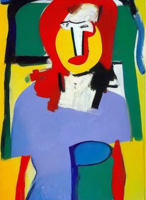 Image similar to expressive abstractionism, portrait of a girl, painting by willem de kooning,