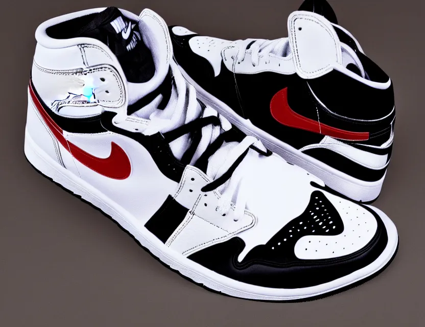 Image similar to a press photograph of nike jordan 1 chicago, size 1 0, white background