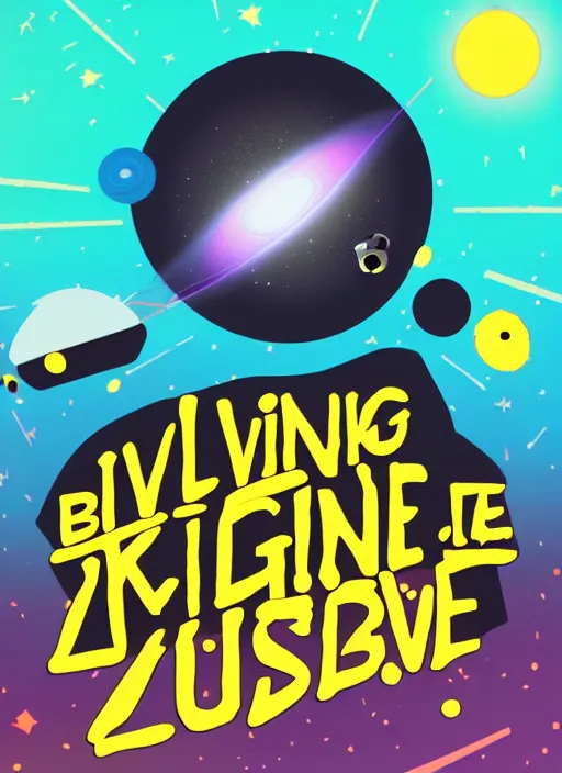 Image similar to living black hole kurzgesagt