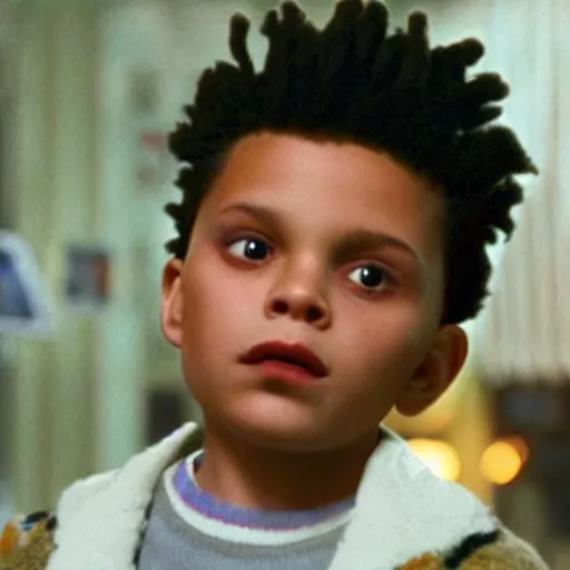 Image similar to the weeknd as a child in the movie the polar express