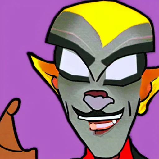 Prompt: jordan peterson as neo cortex, ps 1 graphics