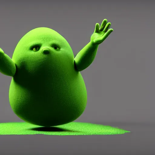 Image similar to a blob doing magic, octane render, 3D, 8K