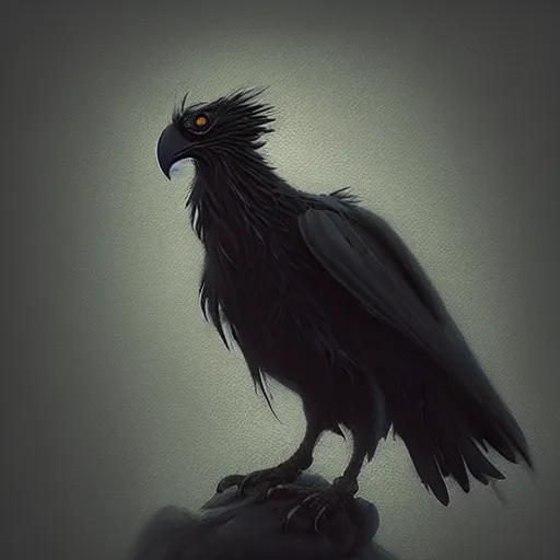 Prompt: three eyed raven, by paul barson, trending on artstation hq, deviantart, pinterest, 4 k uhd image