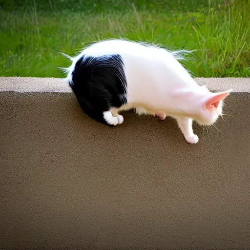 Image similar to a cat - pig - hybrid, animal photography