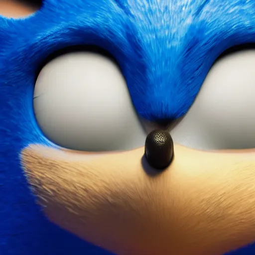 Prompt: a stunning cinematic closeup of sonic, movie scene, high details, Raytracing, octane render, vivid colors, 32k, denoise, 3d shaders, ambient occlusion, 3d reflections, sub surface scatter, renderman, visual effects, lens flare, halation, chromatic aberration, high sample render, deep colors, dramatic lighting