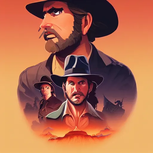 Image similar to face icon stylized minimalist raiders of the lost ark 1 9 8 1, loftis, cory behance hd by jesper ejsing, by rhads, makoto shinkai and lois van baarle, ilya kuvshinov, rossdraws global illumination