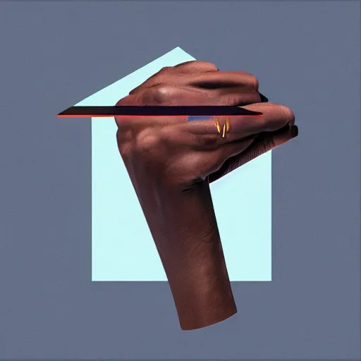 Image similar to Surrealism rap album cover for Kanye West DONDA 2 designed by Virgil Abloh, HD, artstation