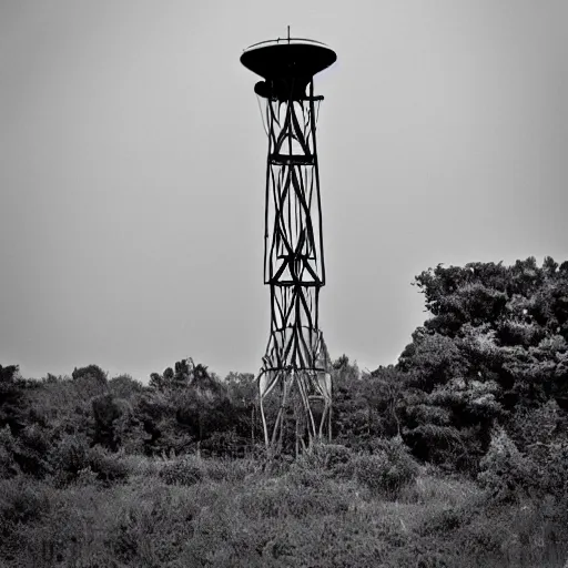 Prompt: radio tower creature