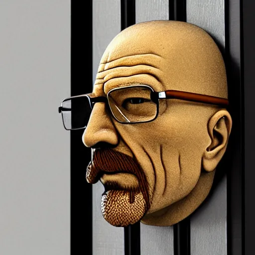 Image similar to walter white door knocker