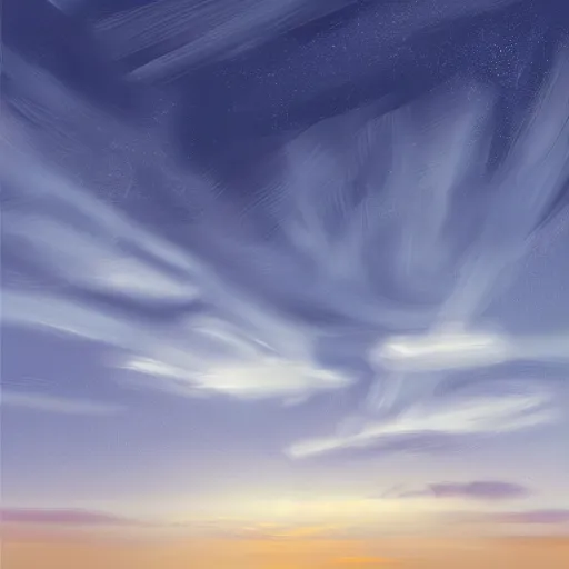 Image similar to seamless digital painting of the sky with with clouds, h - 1 0 2 4 w - 5 1 2