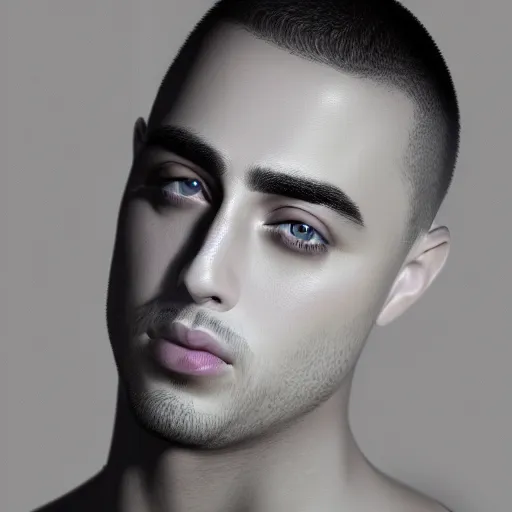 Image similar to a closeup shot of handsome mizkif from twitch, photorealism, 8k