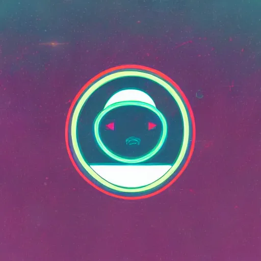 Image similar to a face with a tatoo of semi colon in retro colors, synthwave style, 2 d digital vector art