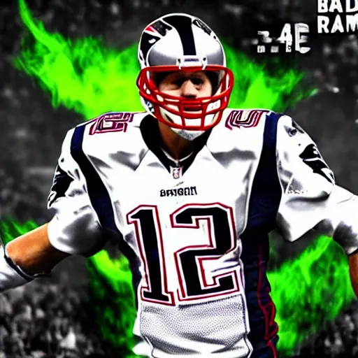 Prompt: if Tom Brady was the hulk, cinematic, epic, cool, photo realistic, 4k, high detail