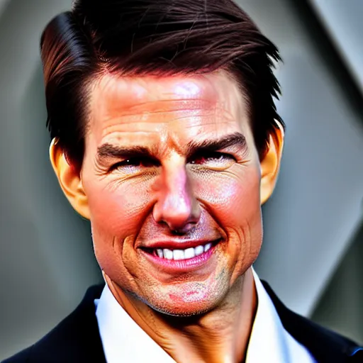 Prompt: tom cruise with green hair,