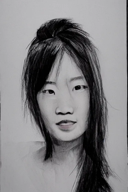 Prompt: portrait in the style of jacky tsai