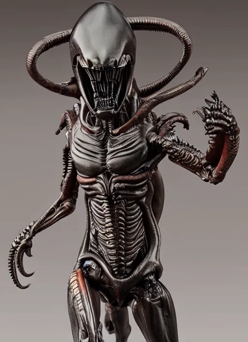 Prompt: 80mm resin detailed miniature of a Xenomorph from Alien(1980), Product Introduction Photos, 4K, Full body,