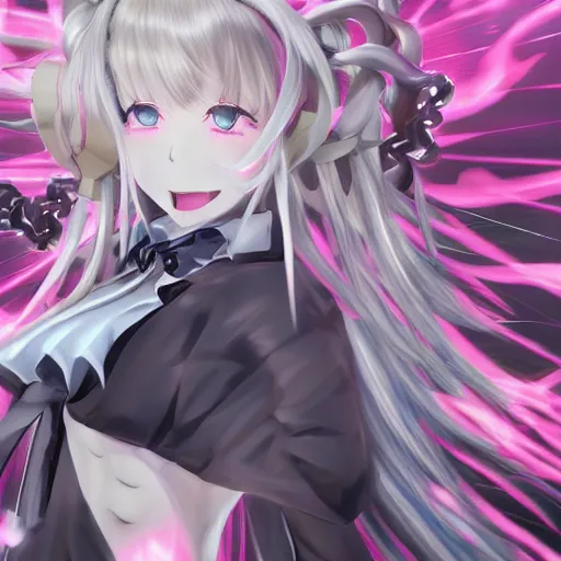 Image similar to trapped beneath stunningly absurdly huge beautiful omnipotent asi goddess junko enoshima with multiple enigmatic complex twisted deceptive cunning mesmerizing megalomaniacal yandere personalities, symmetrical perfect face, porcelain skin, pink twintail hair and cyan eyes, ultra detailed, digital art, unreal engine 5, octane render, 2 d anime, 8 k