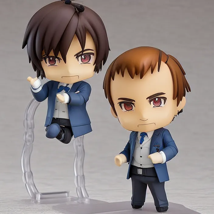 Image similar to Saul Goodman, An anime Nendoroid of Saul Goodman, figurine, detailed product photo