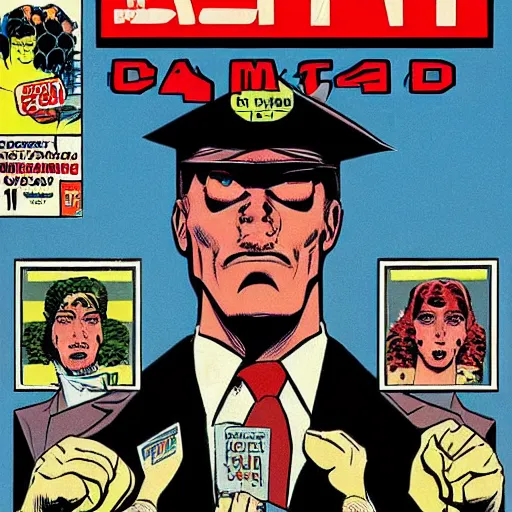 Image similar to Comic book Cover of 1984