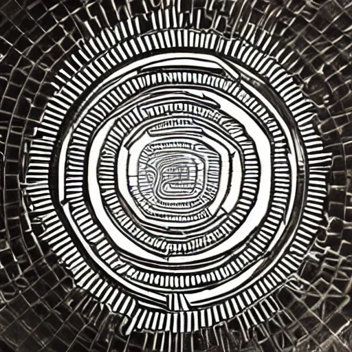 Image similar to A conceptual art. A rip in spacetime. Did this device in his hand open a portal to another dimension or reality?! heliotrope, damascening inlay by Steve Dillon unified, straight