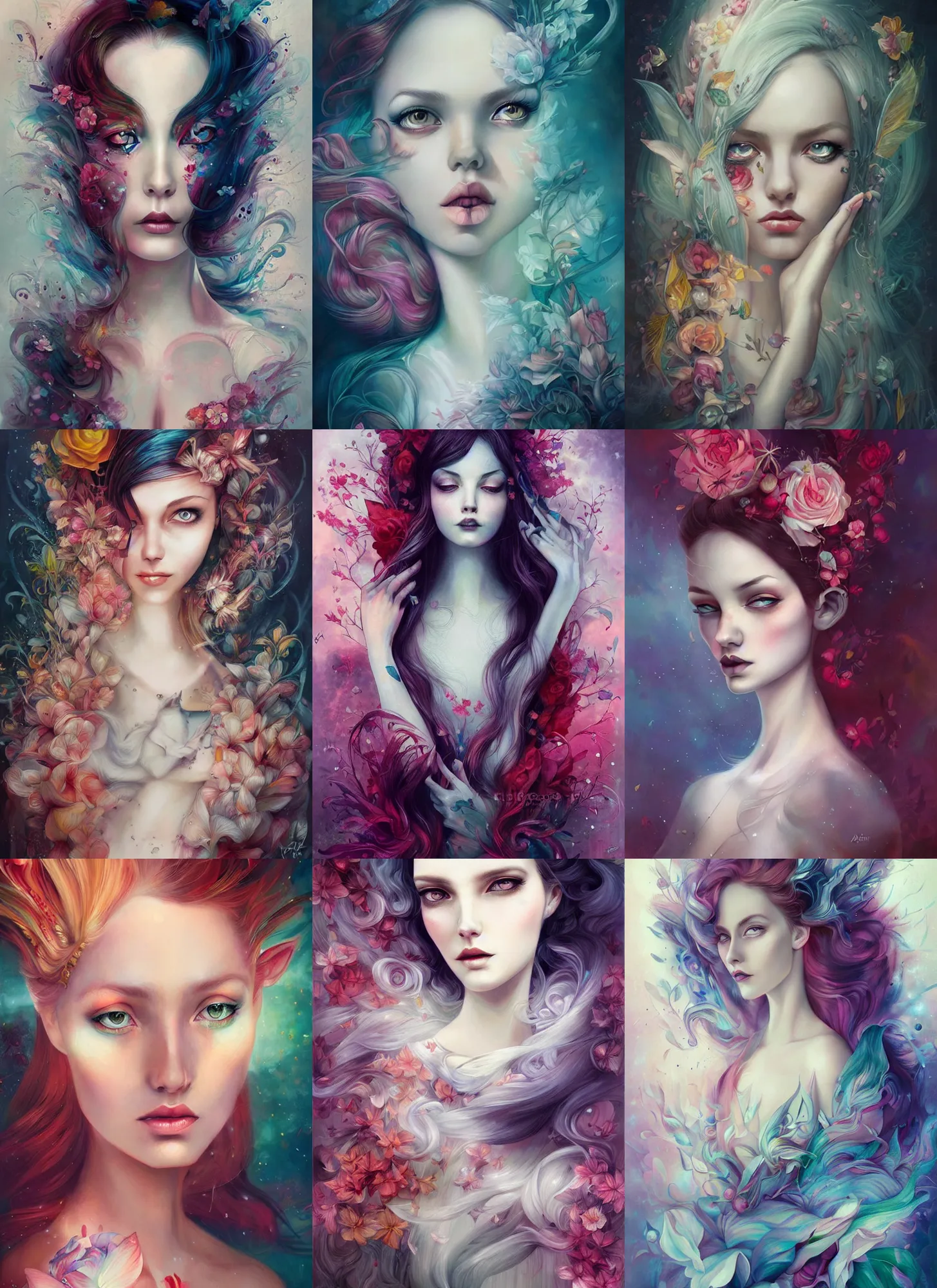 Prompt: portrait painting by anna dittmann,