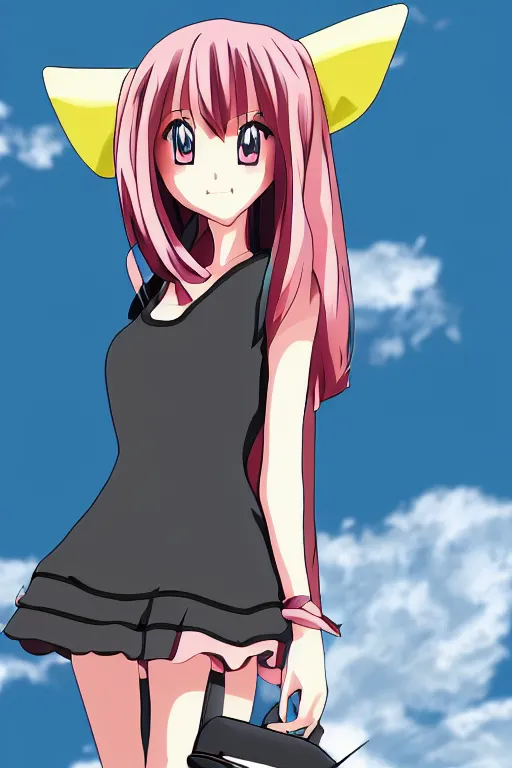 Image similar to cel - shaded anime girl