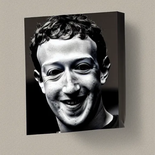 Prompt: mark zuckerberg made of water