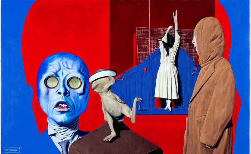 Image similar to frances the mute by the mars volta album cover, extremely intricate and detailed, by painted by francis bacon, adrian ghenie, and james jean. 8 k cinematic lighting, hyper realism