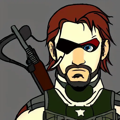Prompt: metal gear solid in calarts style