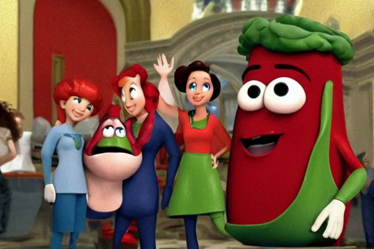 Image similar to veggie tales in the january 6th capitol riot news photo